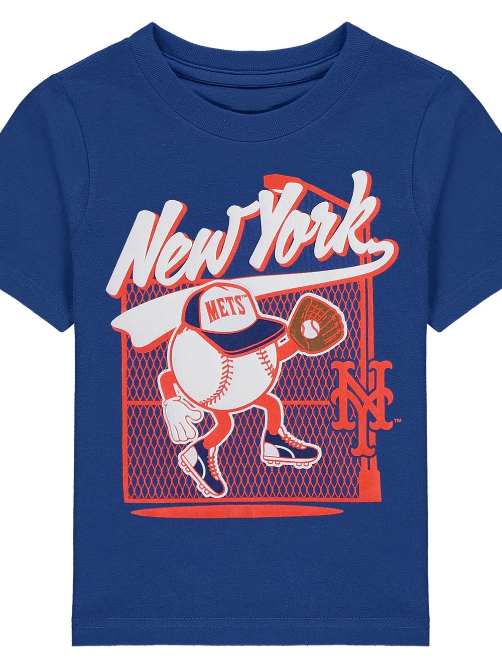 NY Mets Short Sleeve Tee Shirt Kids Size 3T Major League Baseball MLB